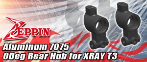 Zeppin Racing Aluminum 7075 0Deg Rear Hub for XRAY T3