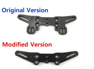 Zeppin Racing Shock Tower Front for TC6.1 use with Zeppin Upper Clamp